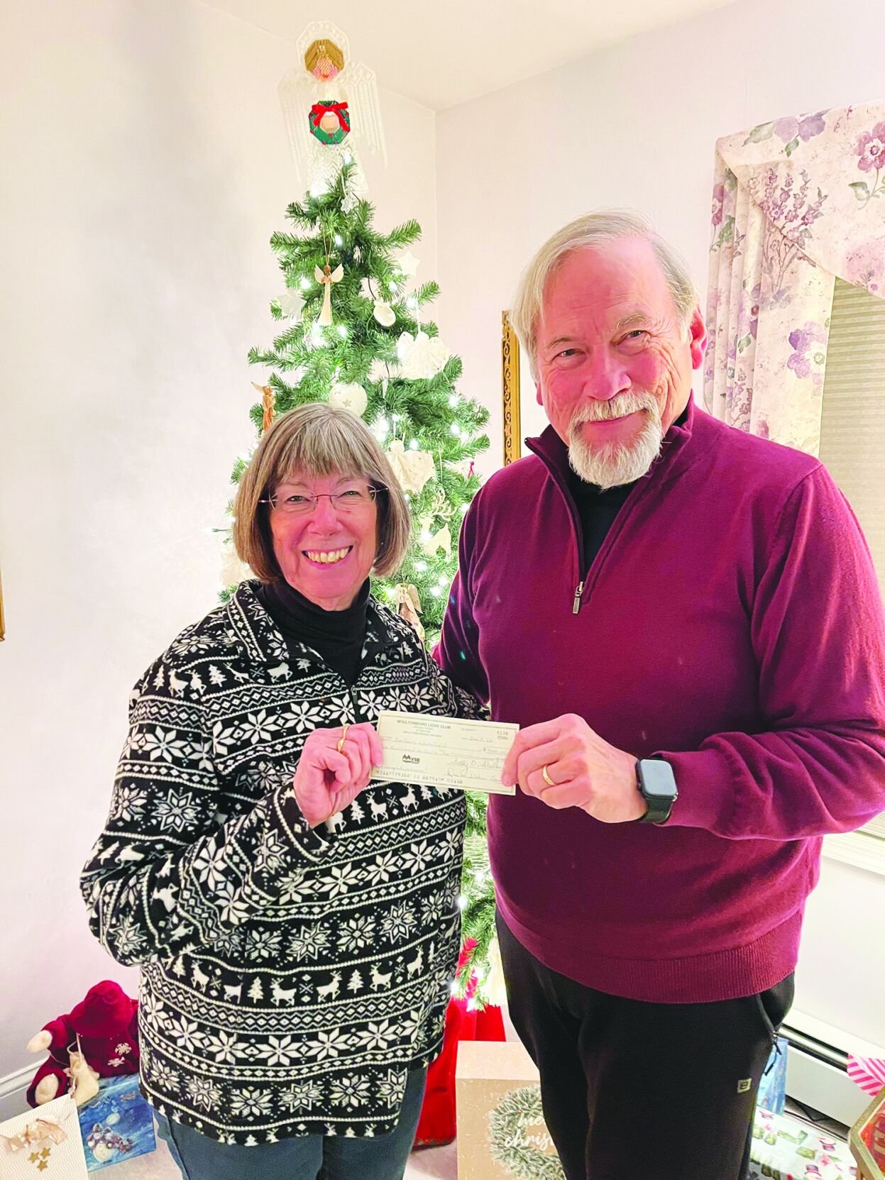 Moultonborough Lions Club annual raffle winner is Barbara Wakefield