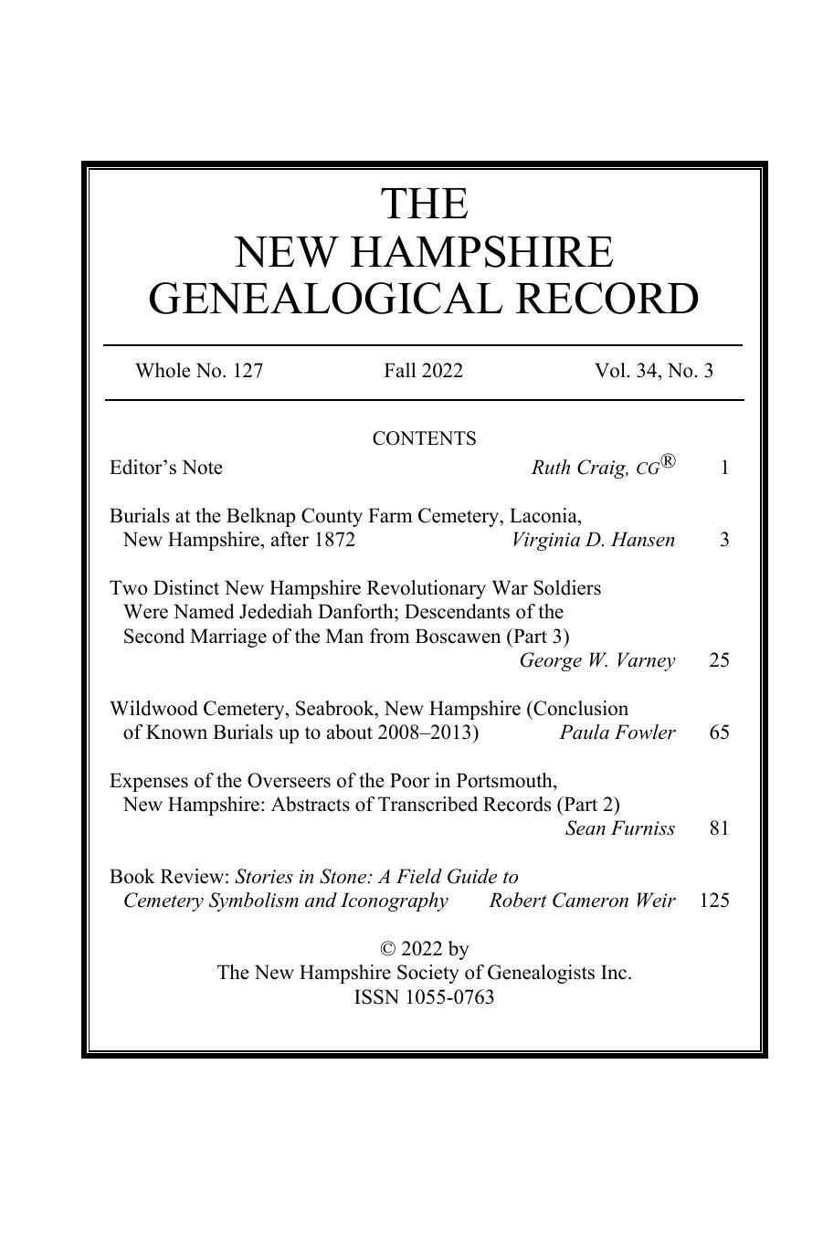 The NH Genealogical Record