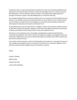 Temple B'nai Israel statement