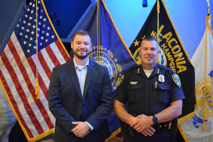 Officer John Skehan and Chief Matt Canfield