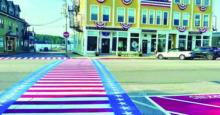 Wolfeboro's colorful new crosswalks celebrate America250