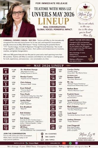 Teatime With Miss Liz Announces Power-Packed May Lineup