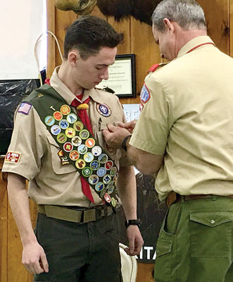 Gilford Eagle Scout pinned at Court of Honor