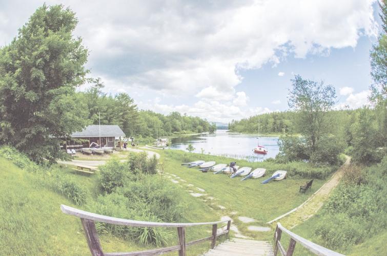 06-06 BOATING View of Piper Cove from the steps leading up to SLA Headquarters