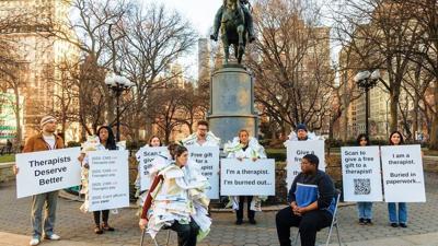 In the face of rising demand for mental health services, therapists explore solutions to burnout