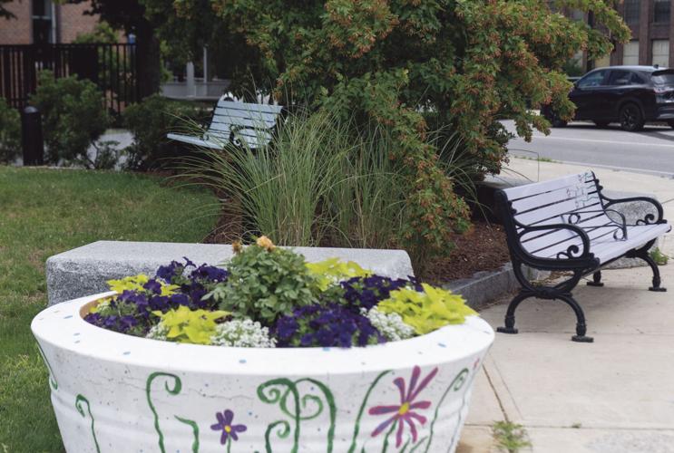 Benches and planters