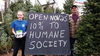 Sale of Christmas trees at Maggie D's to benefit humane society