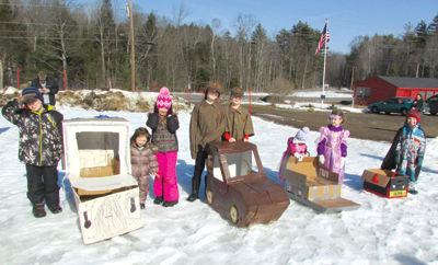 Cardboard Box Sled Derby winners honored