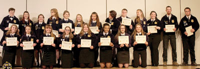 Annual Winnisquam FFA Awards Night notes student achievement