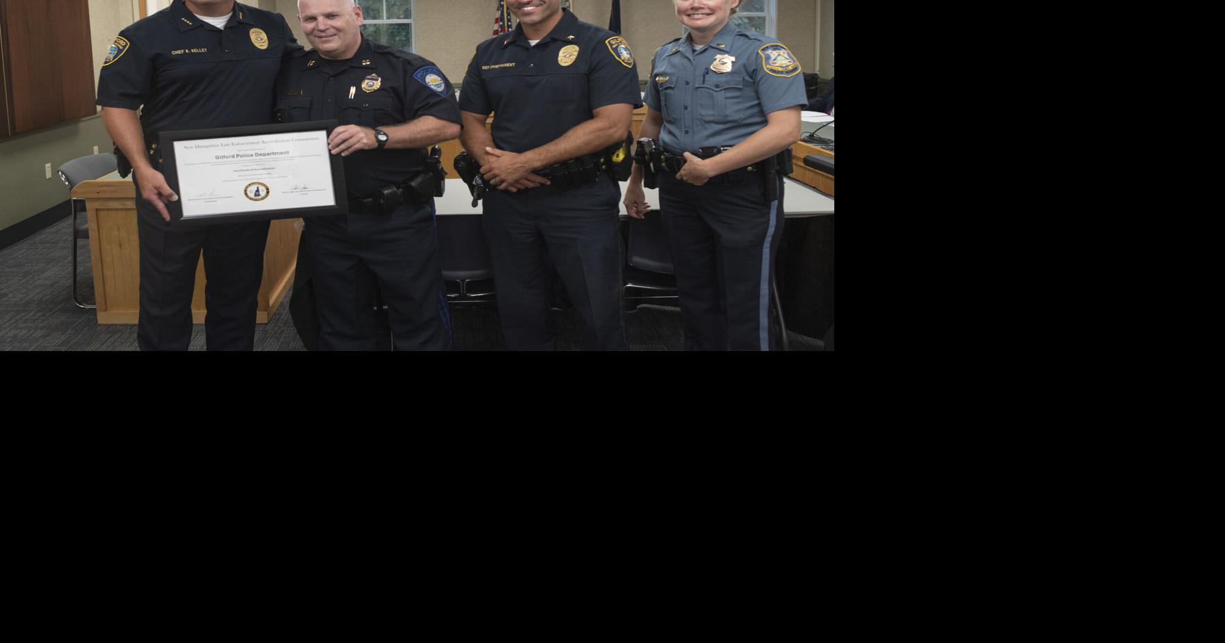 Gilford Police 4th agency to receive state accreditation