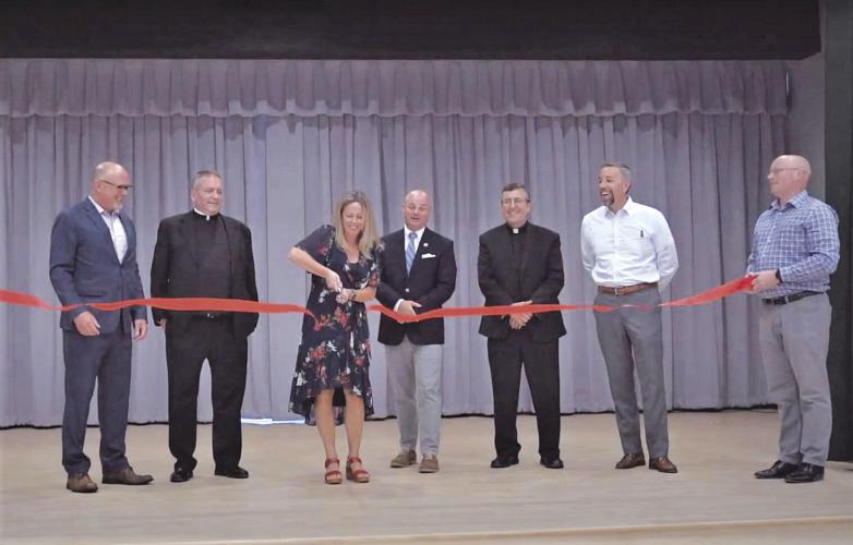 St Sebastian Hall ribbon cutting