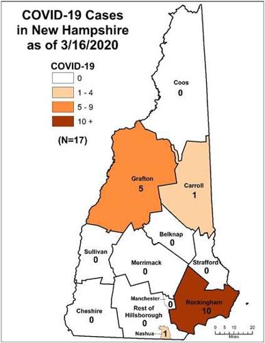 March 16 COVID-19 Map