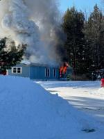 Dog dies Thursday in fire that consumes mobile home in Belmont