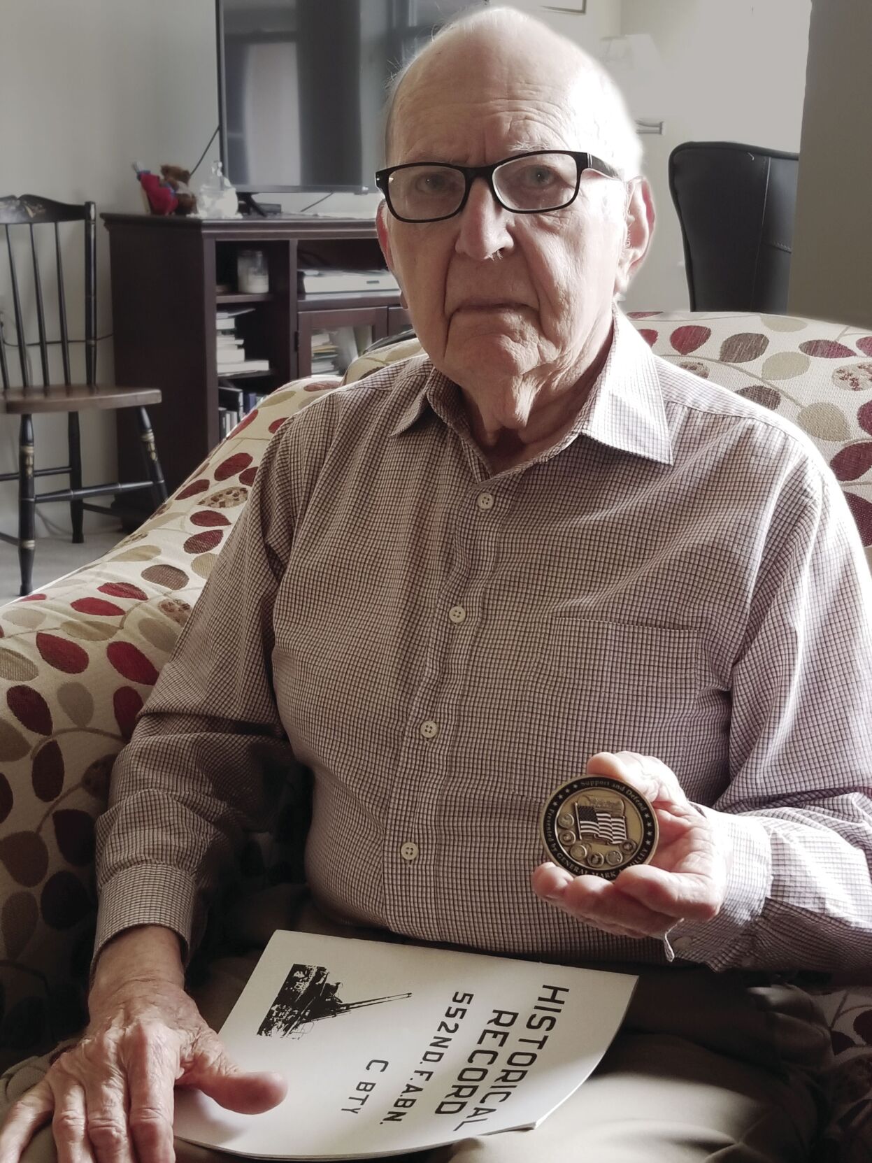 Joe Picard with coin