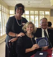 Jane Harrington honored at Friends of the Library luncheon