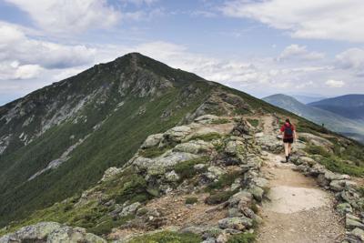The Franconia Ridge Trail in Franconia Notch