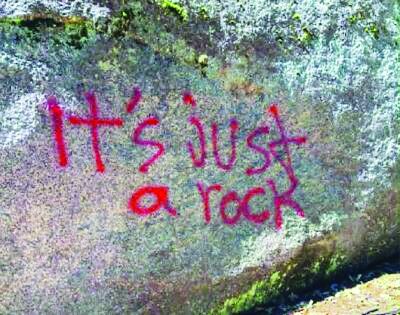 Boulder graffiti