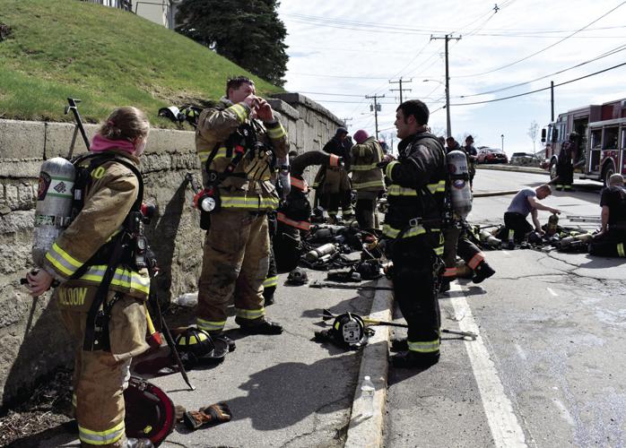 05-04 Union Ave Fire Firefighters