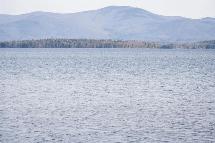 Mountains over the lake