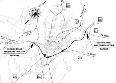 Road work map
