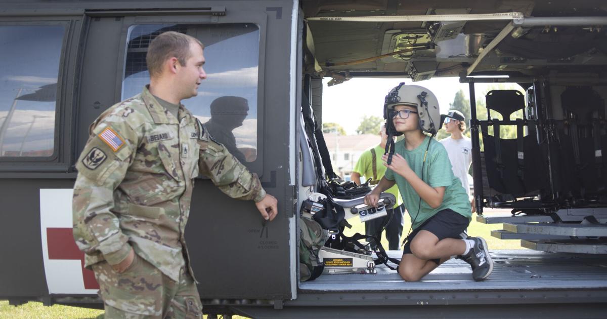 Black Hawk helicopter a highlight of National Night Out in Laconia