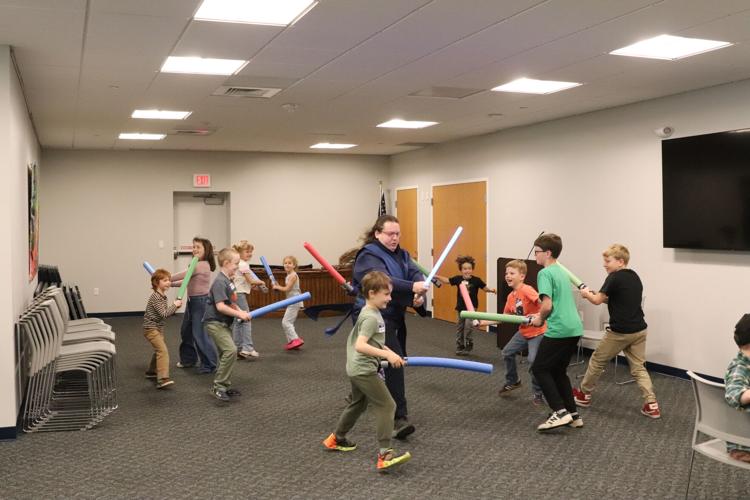 Lightsaber training exercise