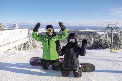 Gunstock snowboarders