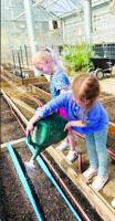 Inter-Lakes Elementary School students learn about growing flowers, vegetables for cafeteria