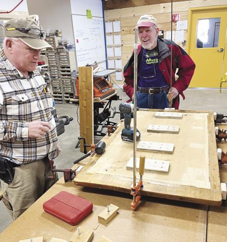 Makers Mill volunteer David Dupuis