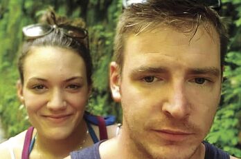 Brittany Thompson and Steve Marchand