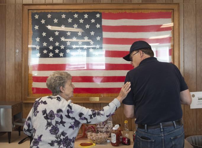 Jeanne Lowrey and Adjutant Mark Vrooman