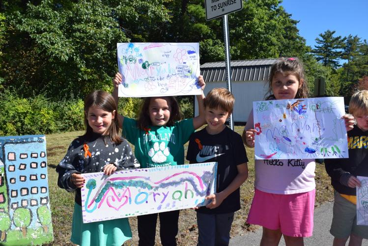 Students with signs