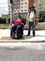 Paving project makes tough going for physically-challenged residents