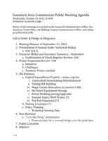 Gunstock Area Commission Meeting Materials Oct. 19, 2022