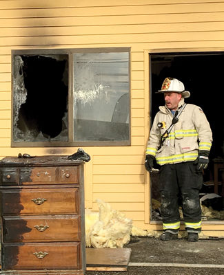 Fire at the Naswa Resort damages guest room