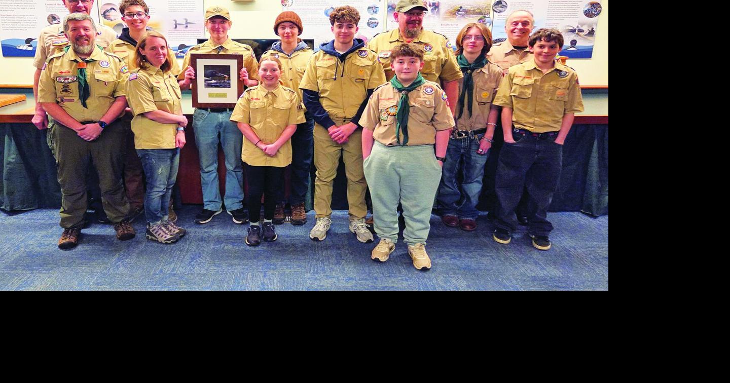 Moultonborough Troop 142 receives statewide Loon Safe Troop Award for lead tackle collection efforts