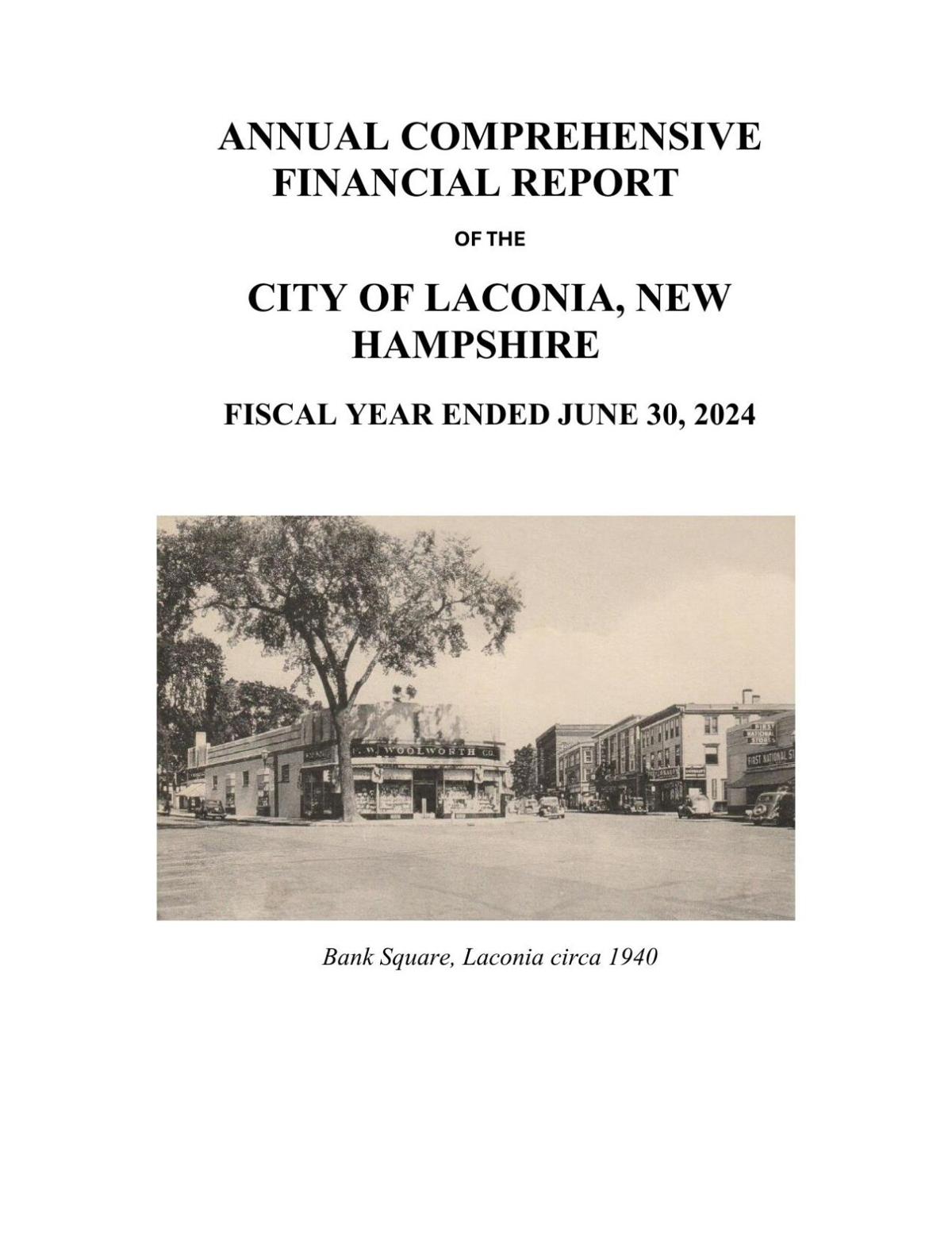 2024 Annual Comprehensive Financial Report of the City of Laconia