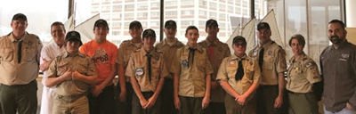 Boy Scouts get lesson in cooking fish from local restaurant