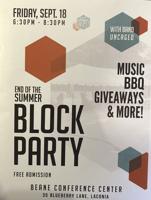 Free block party at Beane Conference Center tonight