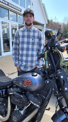 Collin Zaremba with bike