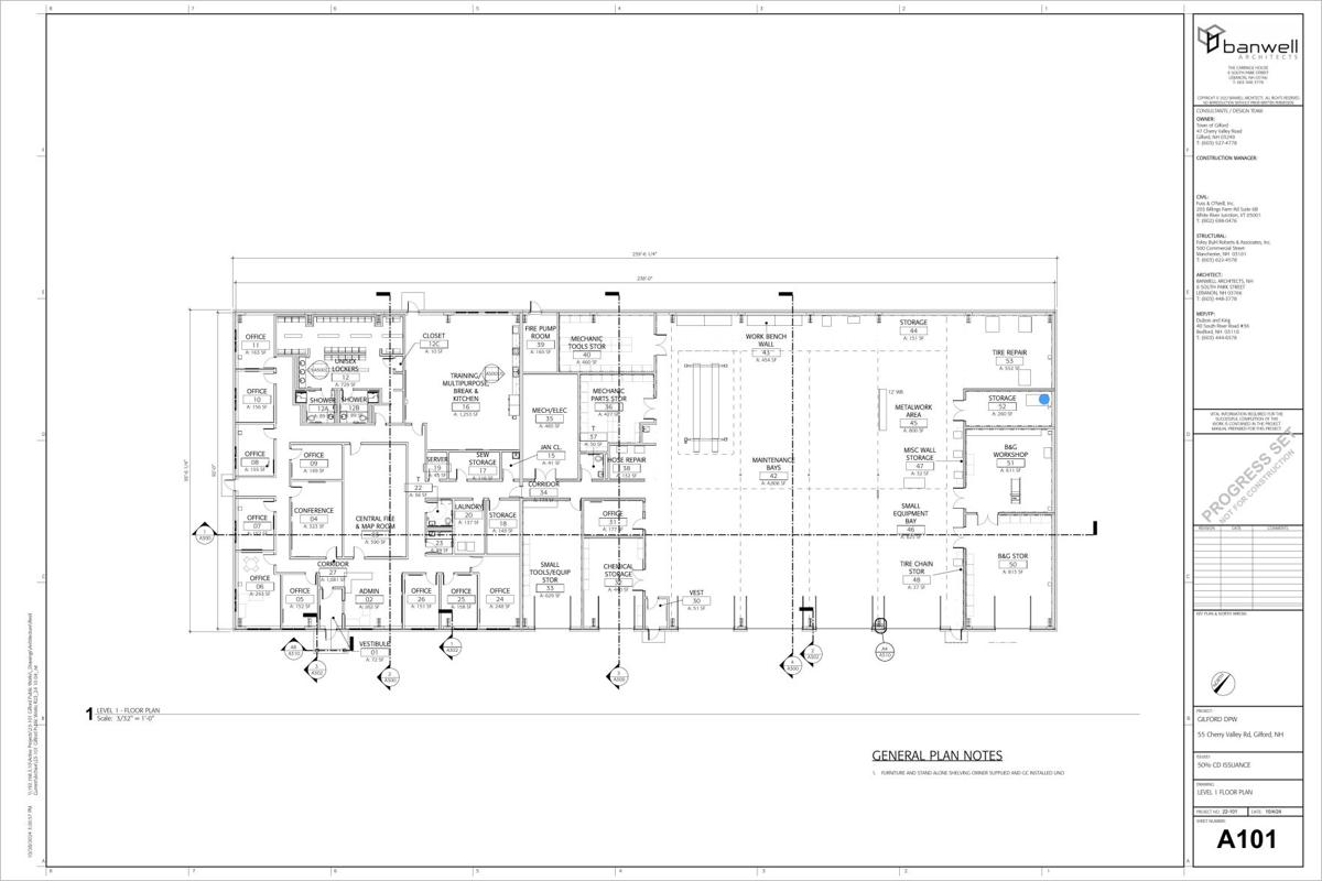 Gilford Public Works internal floorplan