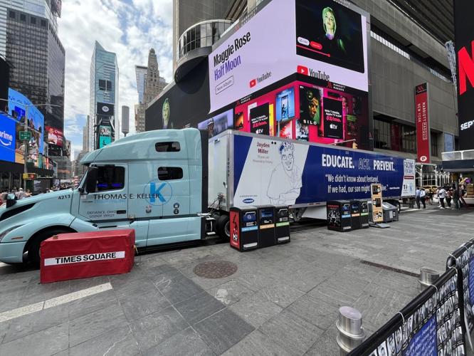 Keller Logistics Truck Arrives in Times Square for Fentanyl Awareness