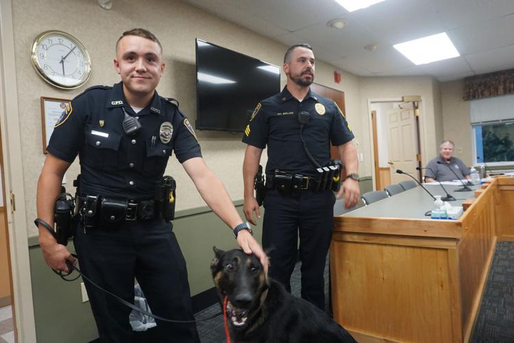 Officers with dog