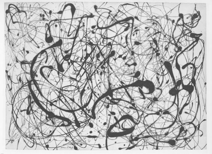 Expressionist paintings by Jackson Pollock “exhibit child-like characteristics”