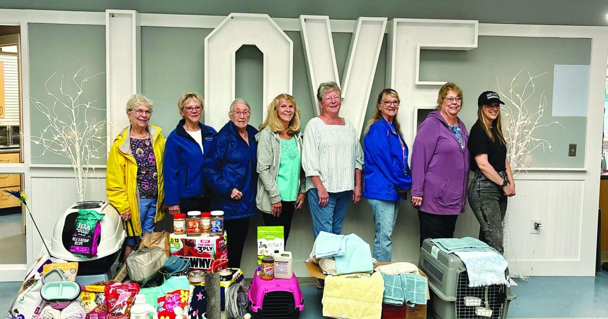 Altrusa of Laconia donates supplies, cash to New Hampshire Humane Society