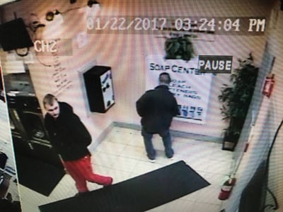 Laundromat emptied of all cash