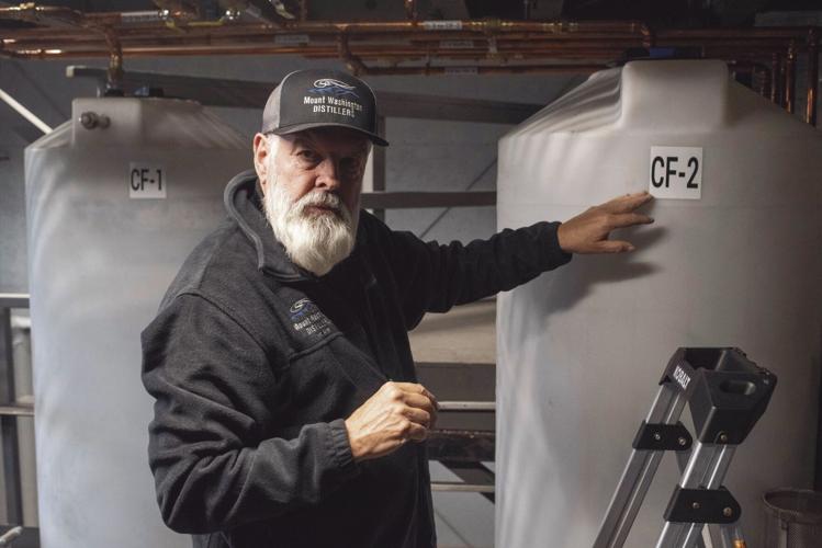 David Wadsworth in distillery