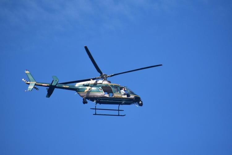 08-14 Paugus Bay search helicopter