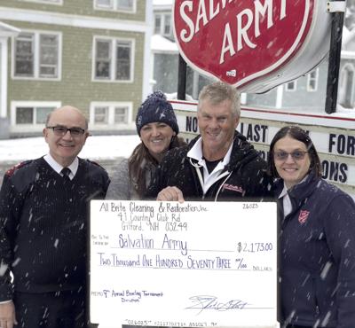 11-30 Bowling Tourney Check Presentation