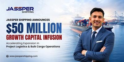 Jassper Shipping to Invest US$50M, Puts India at Center of Global Push